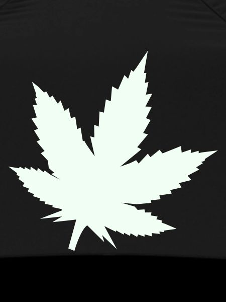 Cannabis Blatt Silhouette Mint