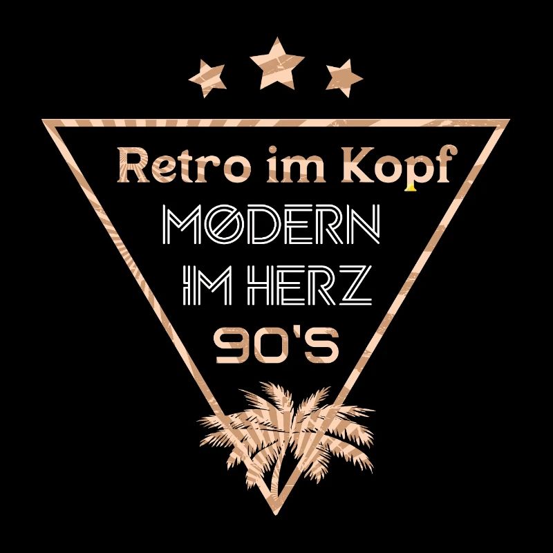 Retro Kopf Modern Herz 90er