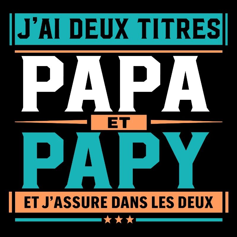 Ich habe zwei Titel: Papa und Opa Geschenkidee