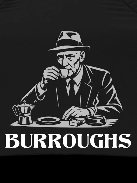 William S Burroughs drinking Espresso