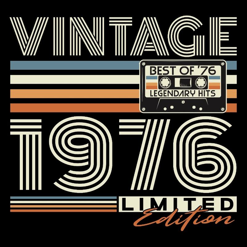 1976 Vintage Birthday Vintage Cadeau Rétro