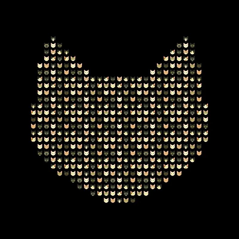Un chat fait de chats