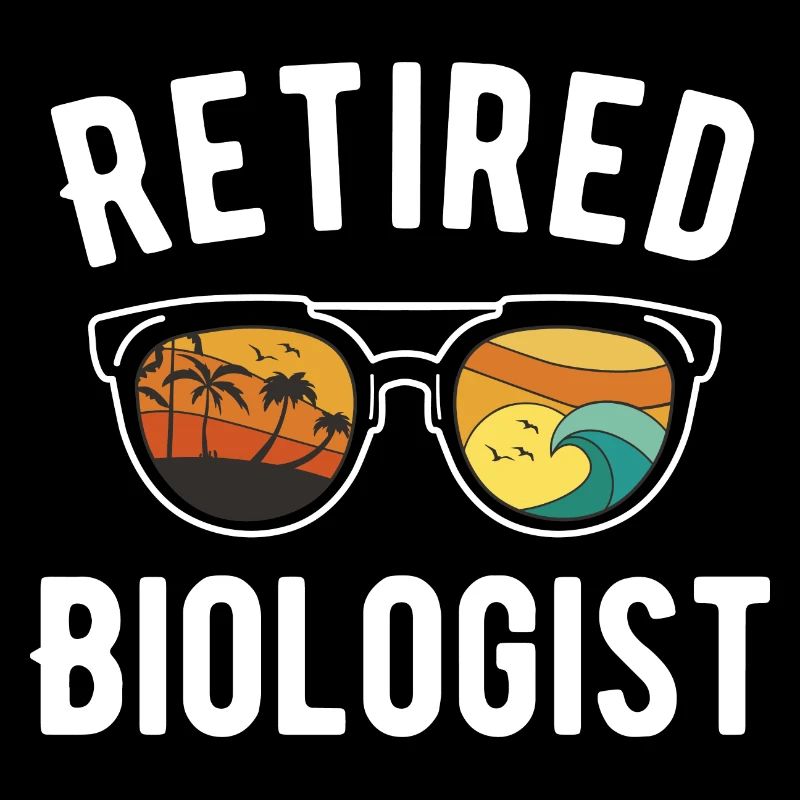 Chemise de retraite de biologiste de plage