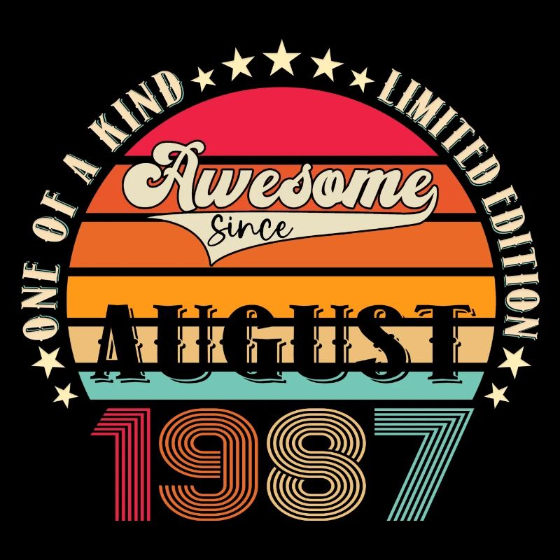 Awesome since August 1987 35. Geburtstag Geschenk