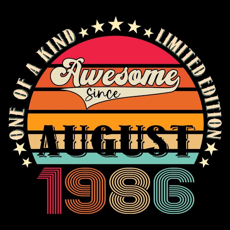 Awesome since August 1986 36. Geburtstag Geschenk
