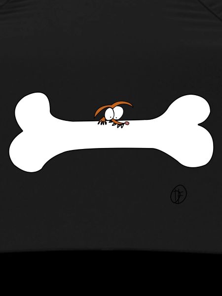 Dog with bone