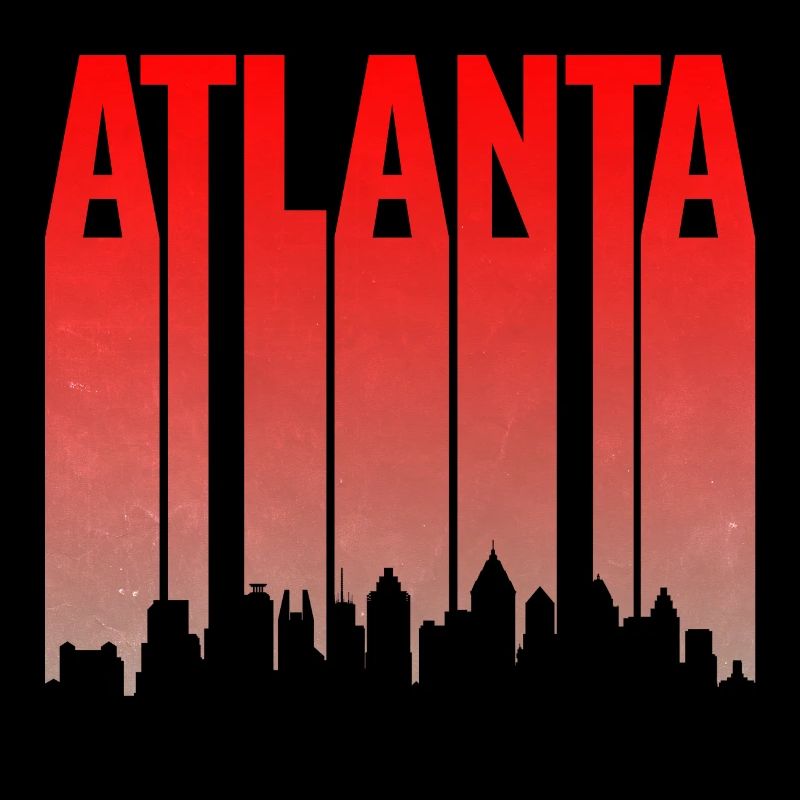 Dégradé de la ligne d’horizon d’Atlanta