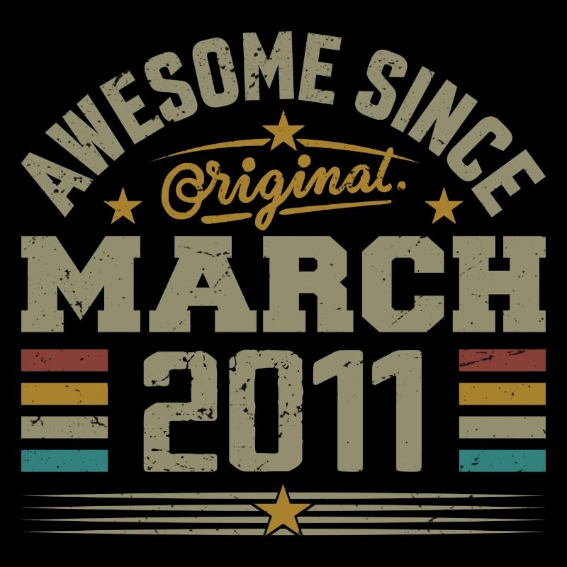 Mars 2011 Anniversaire Idée Cadeau Vintage 2011