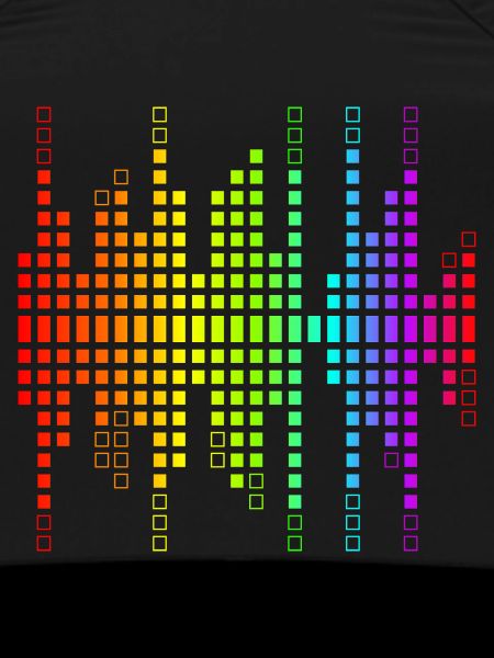 Vibrant Equalizer Sound Wave Pattern