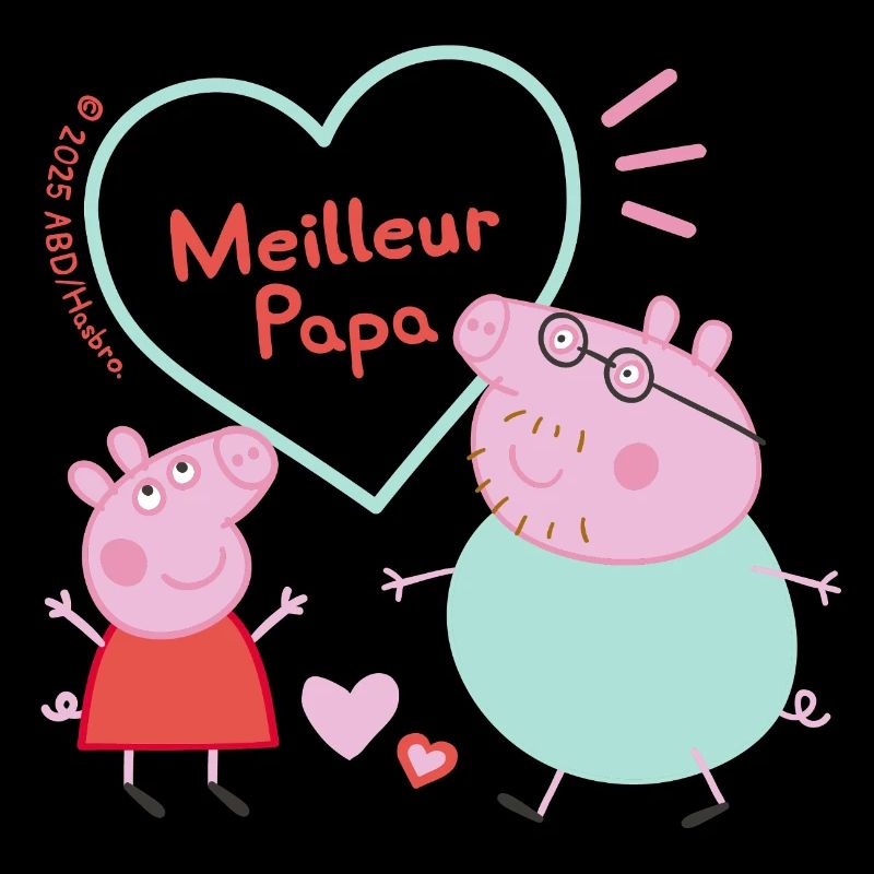 Peppa Pig Design Meilleur Papa