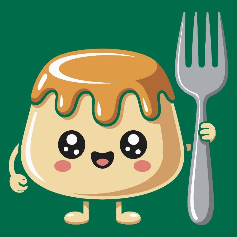 Pudding Mit Gabel