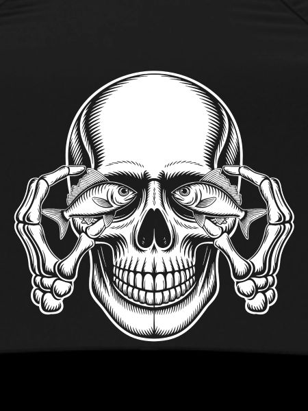 Skull with Fish Eyes