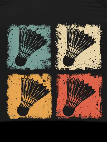 Badminton Shuttlecock Retro Style