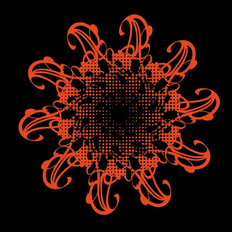 Random patterns rotated and dotted