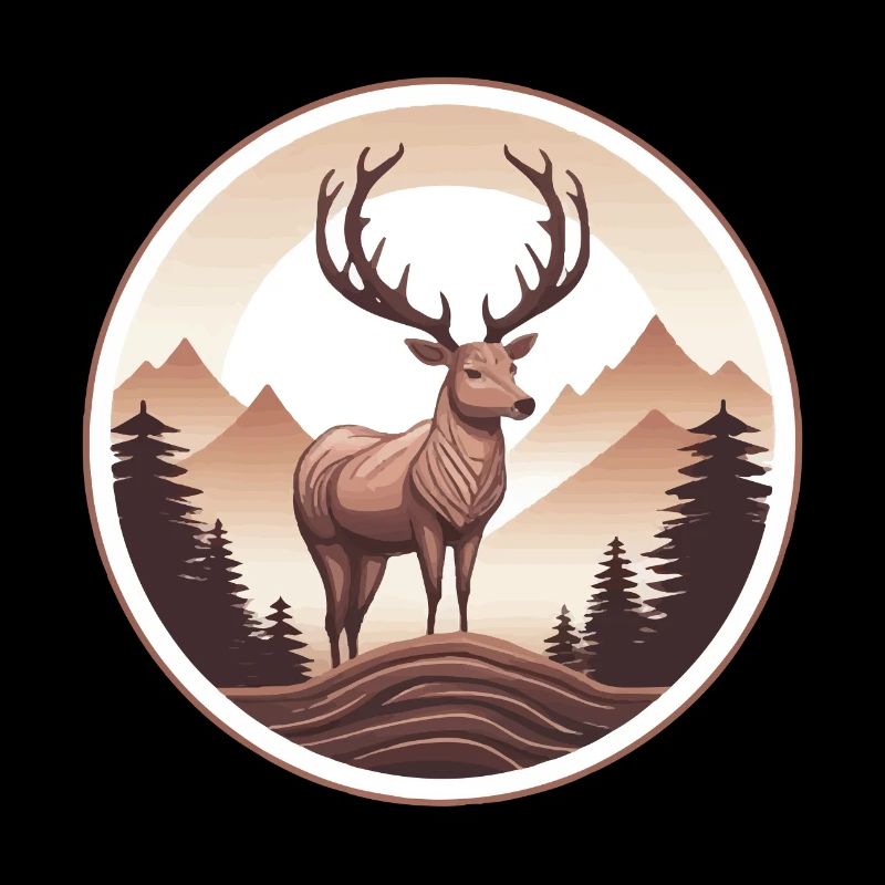 Deer Forest and Mountains