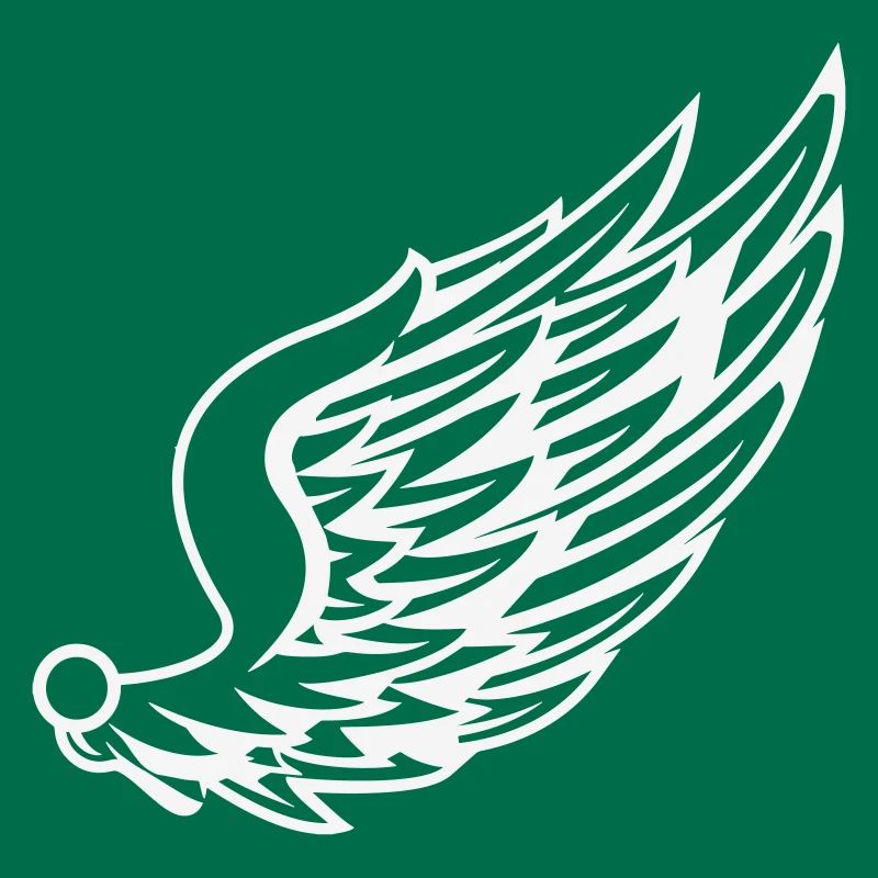 Wings with dynamic feather drawing