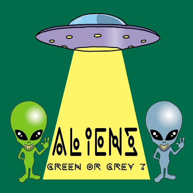 Grün oder grau außerirdisch?