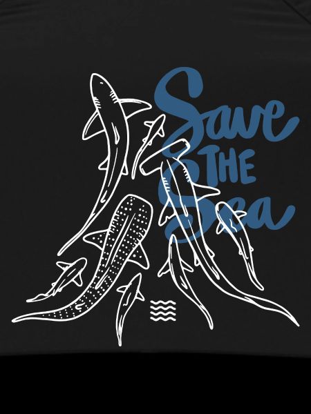 Save The Ocean Line Art 
