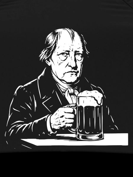 Hegel drinking Beer