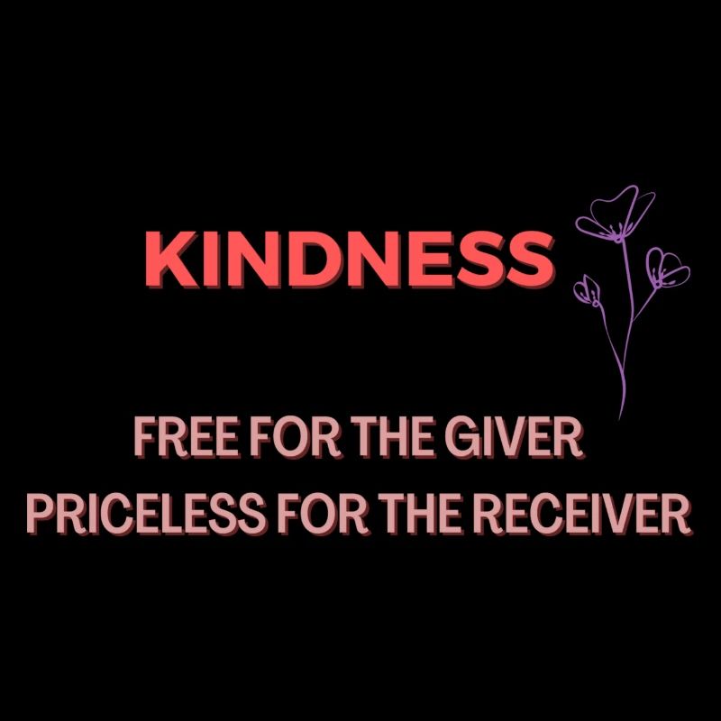 Kindness Free for the Giver (Be Kind Design)