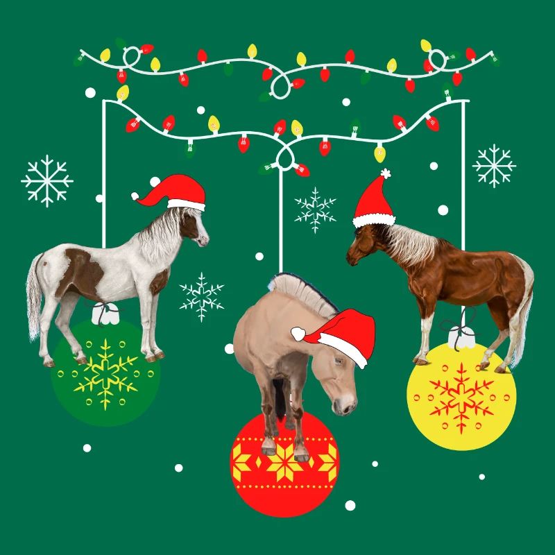 Pferd zu Weihnachten. Weihnachtsgeschenk