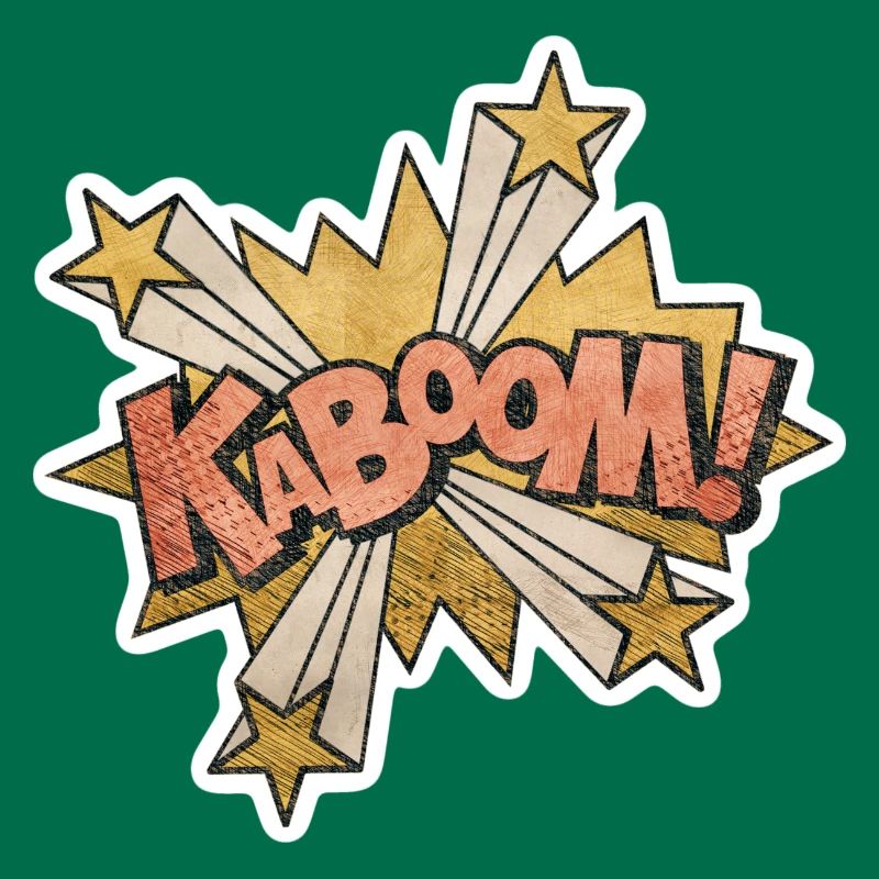 Comic Kabbom Pop Art Action Saying