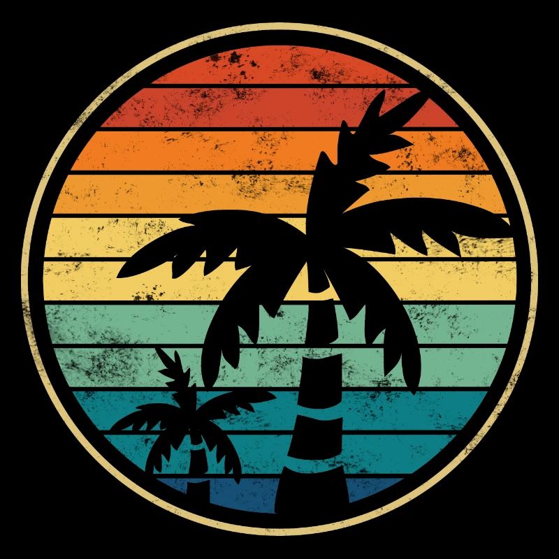 Palm palm trees beach