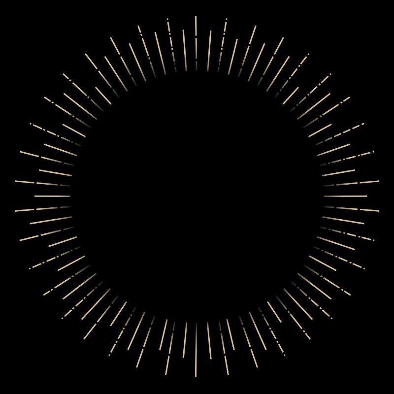 Golden Sun Ring Ray Frame