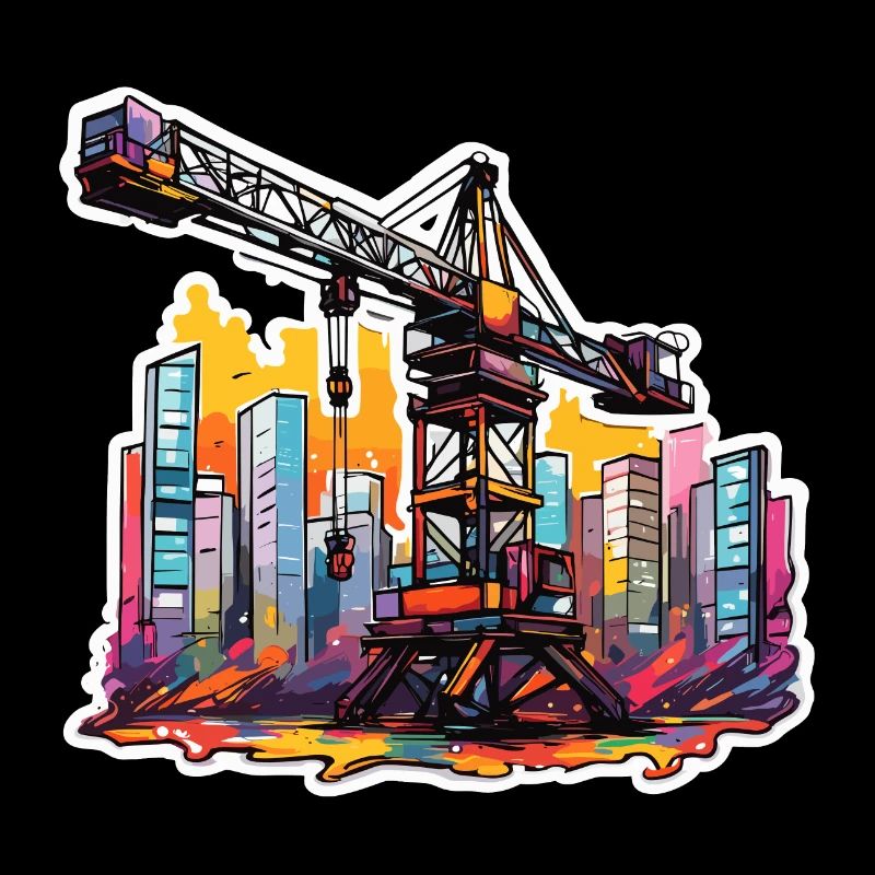Crane / construction site / winch / crane system