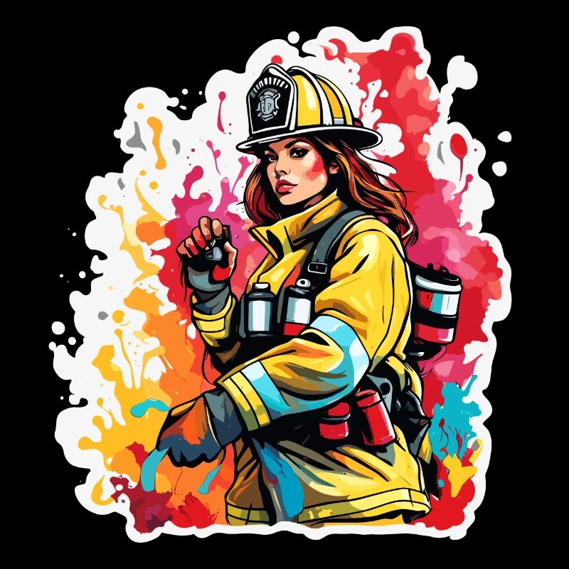 Firefighter / Fire / Fire / Extinguish / Heroine