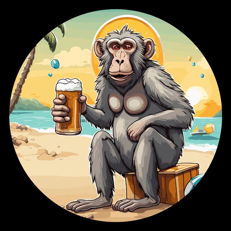 Monkey / Animal / Zoo / Babian / Wild / Comic