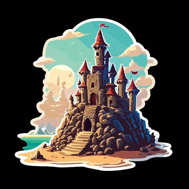 Château de sable / Construction / Jouer / Château / Vacances