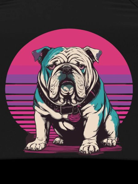 Retro Bulldog Illustration