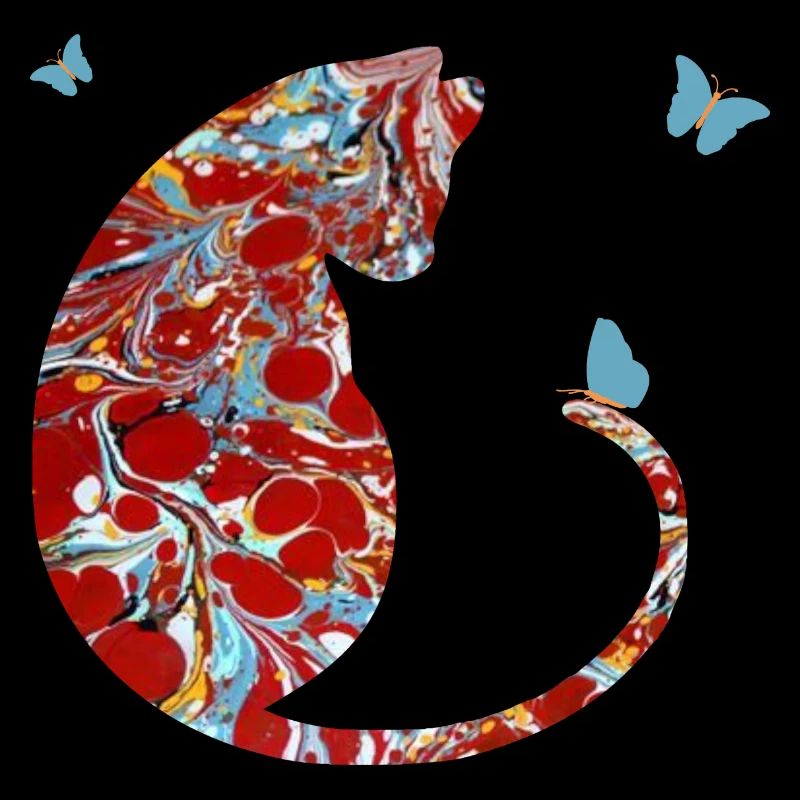 Cat with Butterfly E 251
