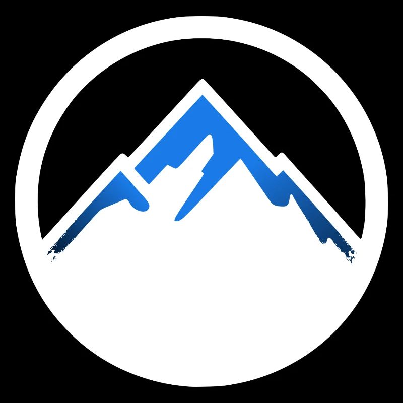 Mountains logo white