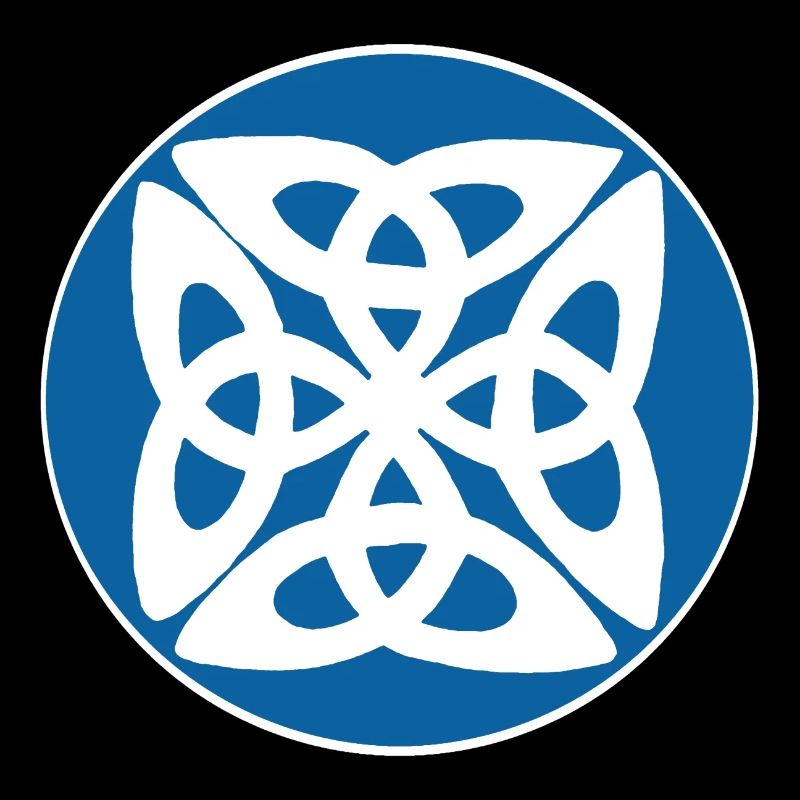 Blaues keltisches Symbol