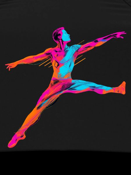 Male Ballet Dancer Synthwave