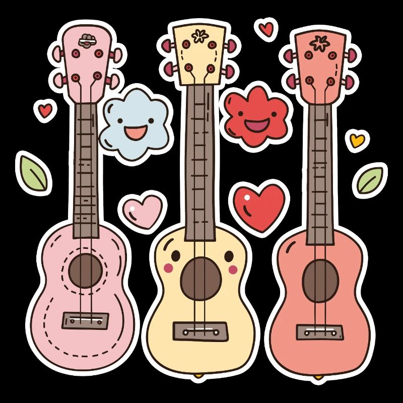 Ukulélé Style Dessin Animé