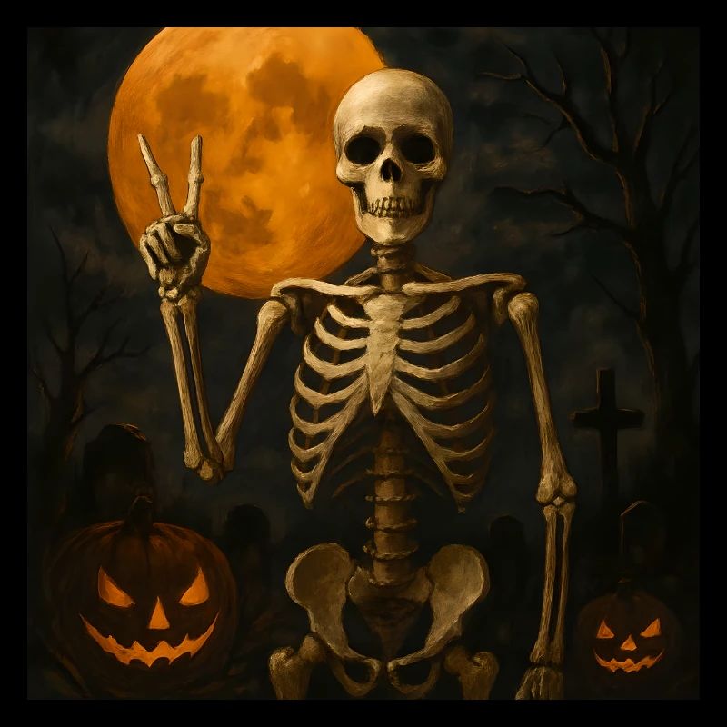 Creepy Skeleton Halloween Gift