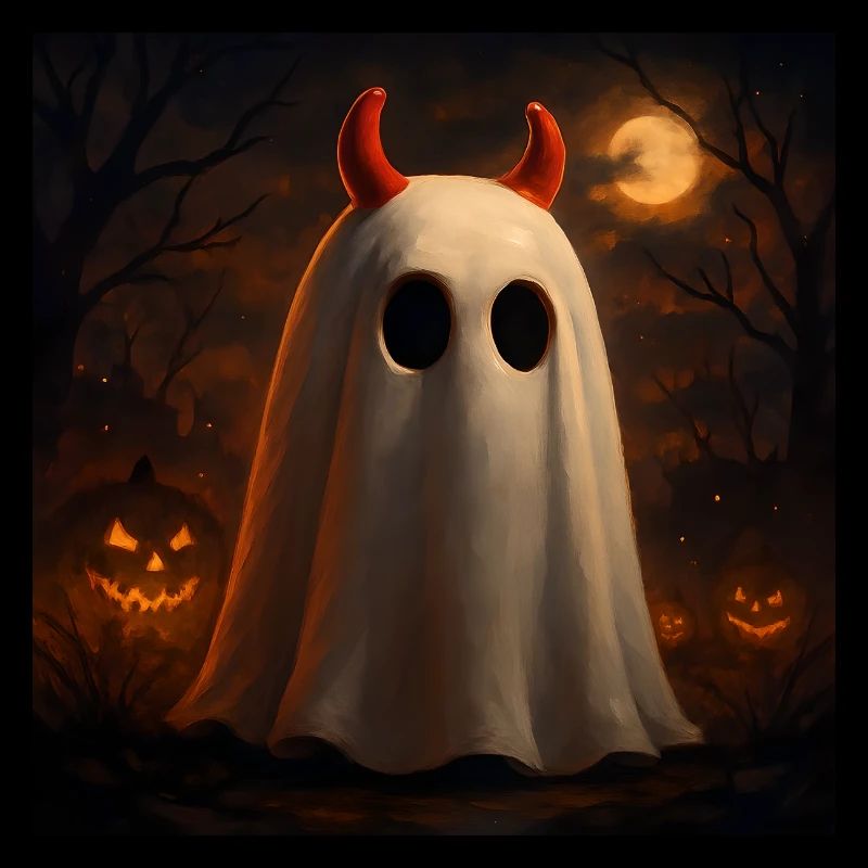 Spooky Devil Ghosts Halloween Gift