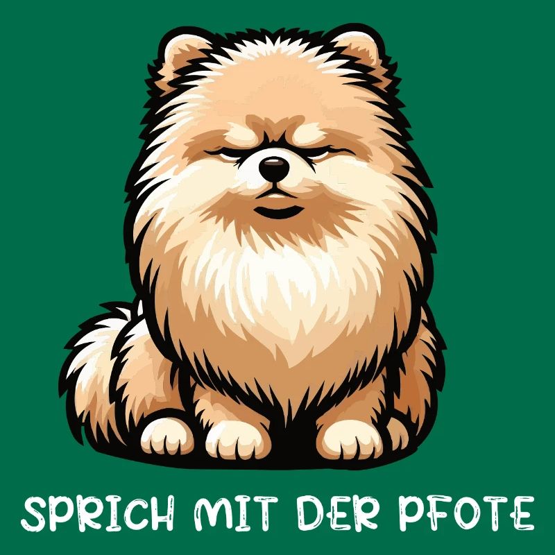 Sprich mit der Pfote Zwergspitz Zwergspitze Spitz