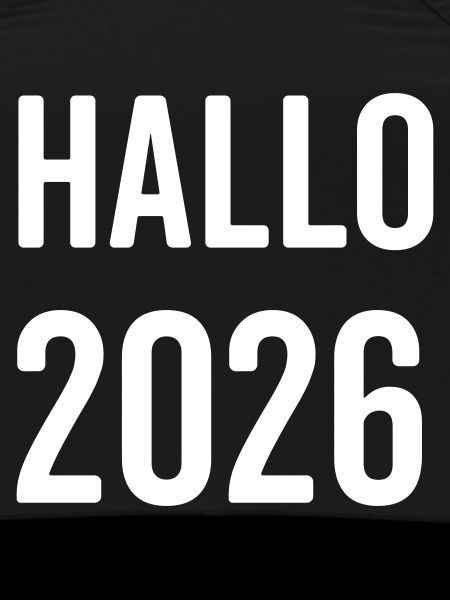 Hello 2026: Futuristic large font
