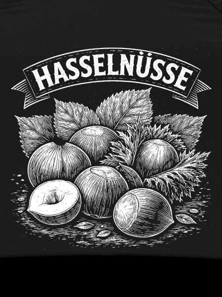 Hazelnuts Banner Illustration