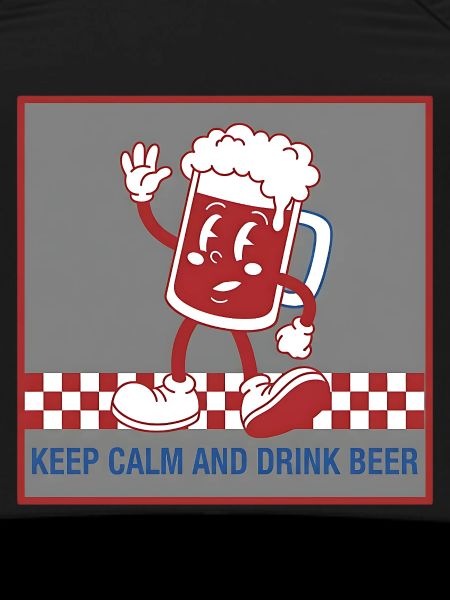 Keep Calm Beer Caricature