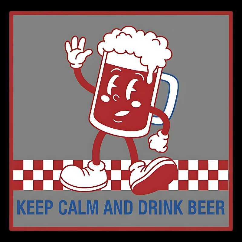 Keep Calm Bierkarikatur