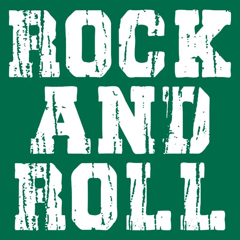 Rock'n'Roll Distressed Text Logo