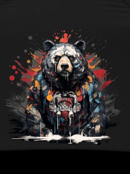 Roaring Bear. Graffiti-style strength.