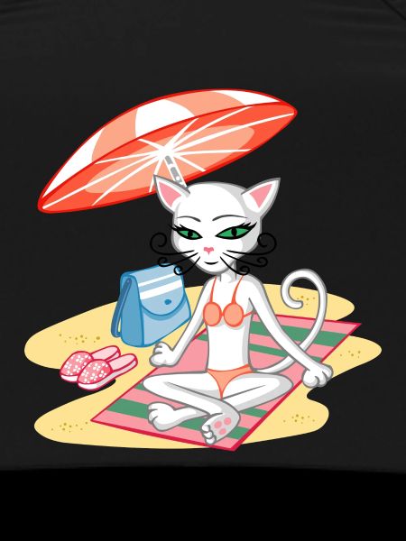 Cat on the beach