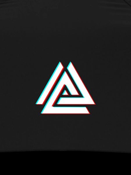 Triangle géométrique néon 3D