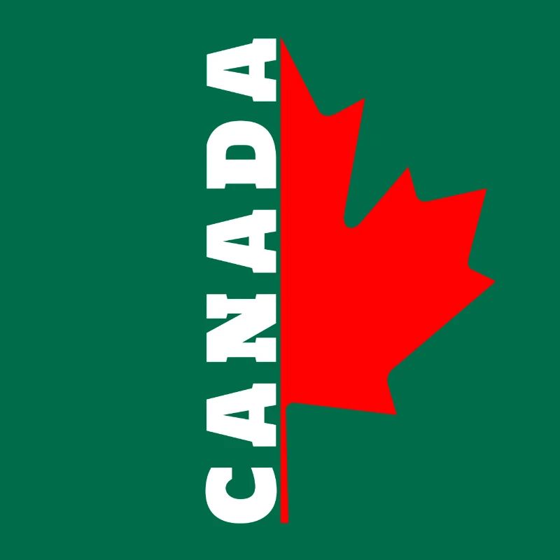 I love Canada design with maple leaf / gift